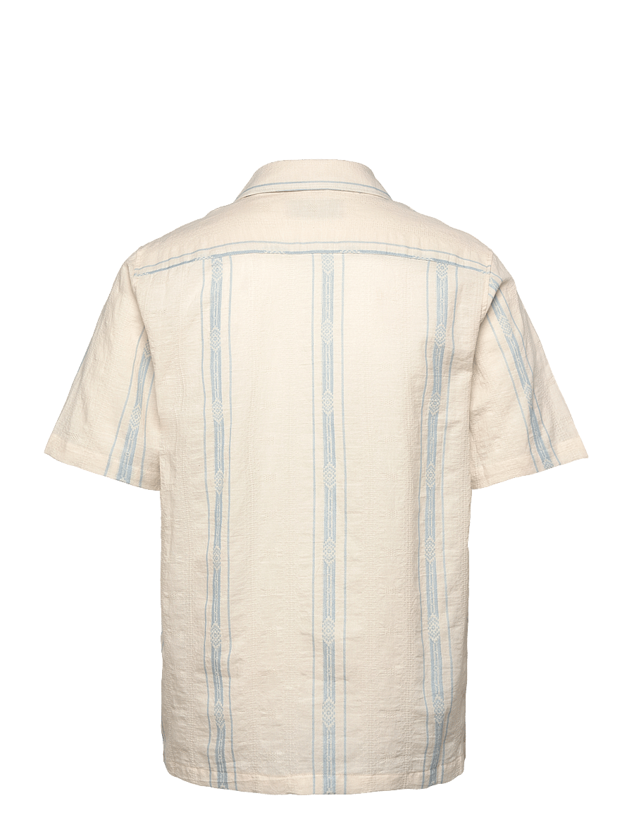 Mos Mosh Gallery - MMGJoe Provenza SS Shirt - kurzarmhemden - clear blue - 1