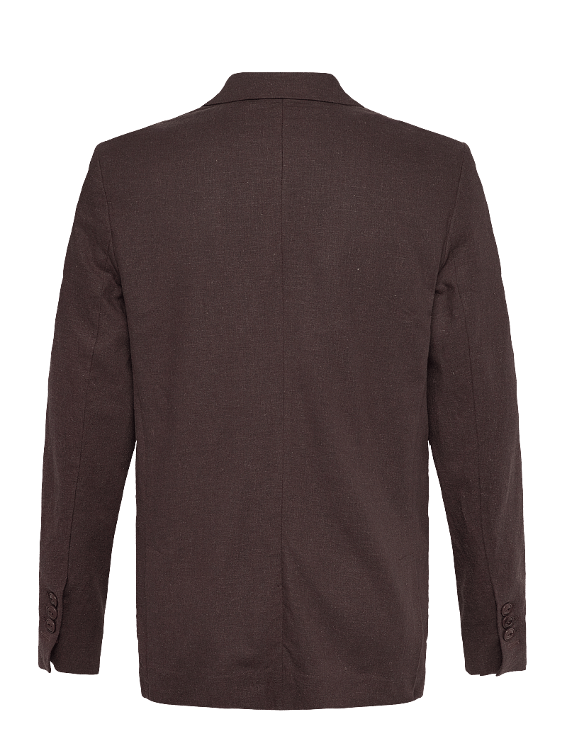 Mos Mosh Gallery - MMGWilliams Plage Blazer - linen blazers - chocolate chip melange - 1