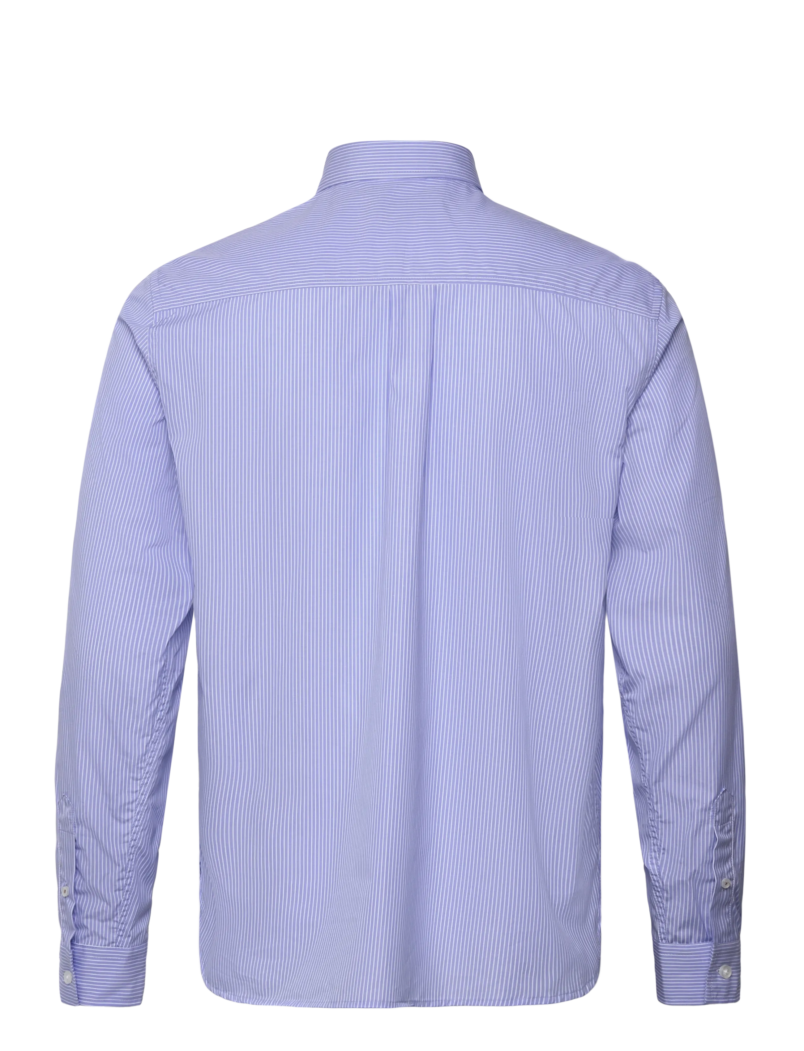 Mos Mosh Gallery - MMGMassa Stripe Shirt - röndóttar skyrtur - light blue stripe - 1
