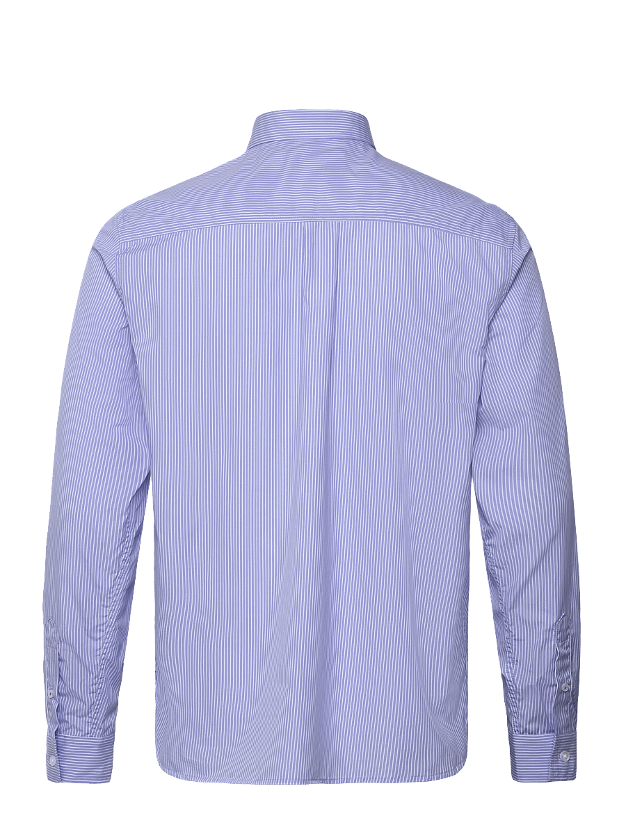 Mos Mosh Gallery - MMGMassa Stripe Shirt - strīpaini krekli - light blue stripe - 1
