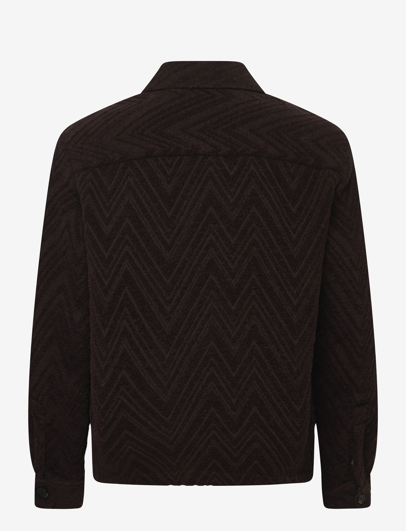 Mos Mosh Gallery - MMGLuis Clair Jacquard Jacket - spring jackets - chocolate brown - 1
