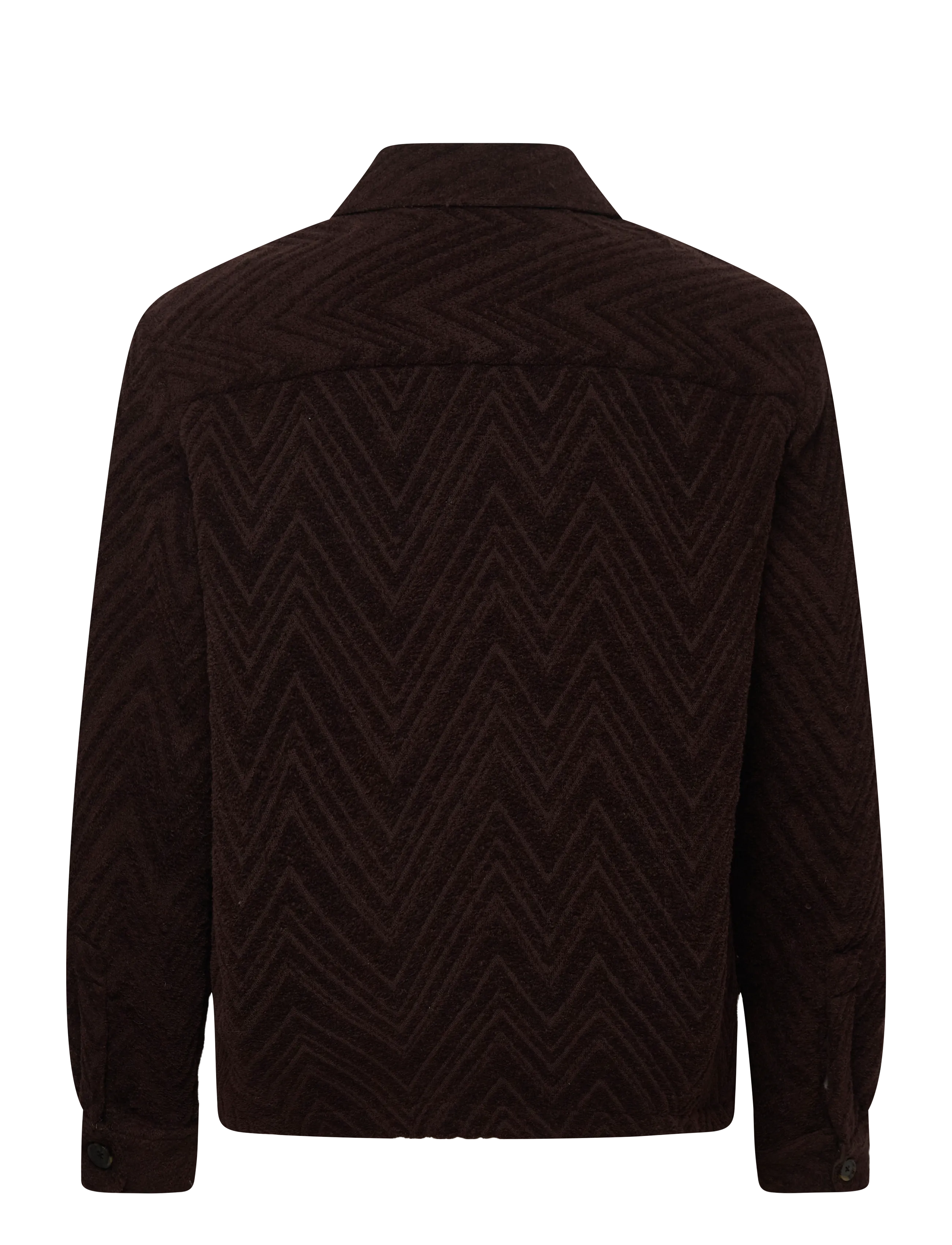 Mos Mosh Gallery - MMGLuis Clair Jacquard Jacket - wiosenne kurtki - chocolate brown - 1