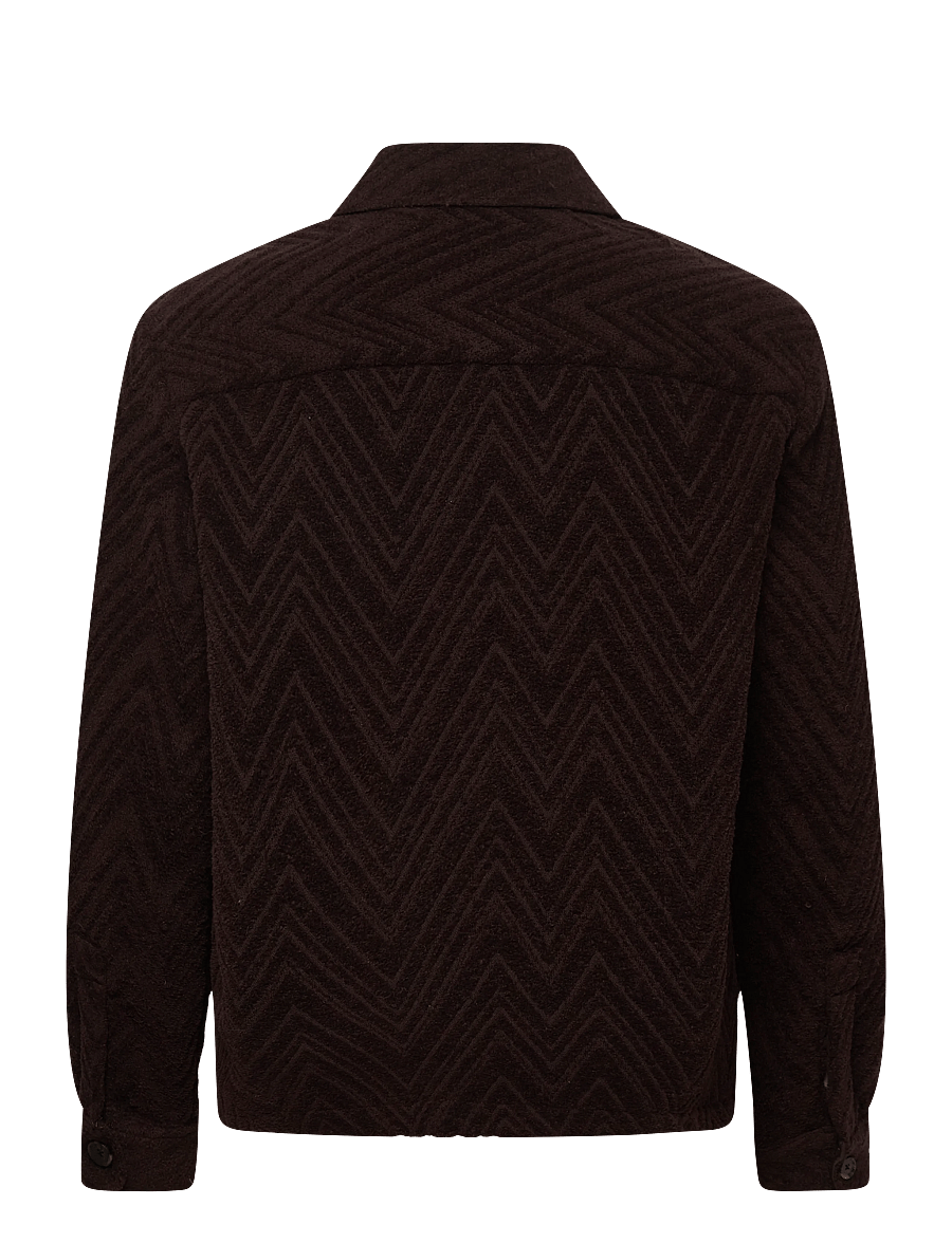 Mos Mosh Gallery - MMGLuis Clair Jacquard Jacket - herbstjacken - chocolate brown - 2