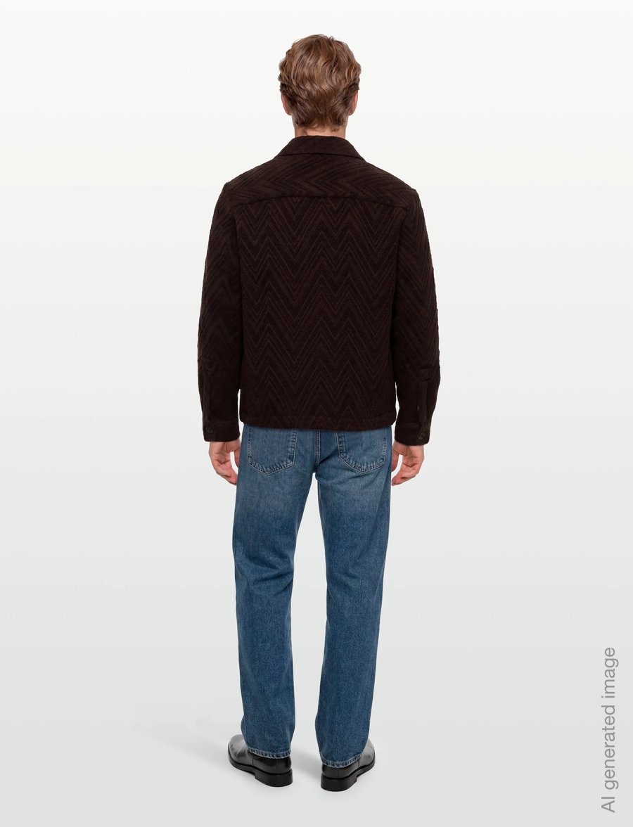 Mos Mosh Gallery - MMGLuis Clair Jacquard Jacket - herbstjacken - chocolate brown - 4