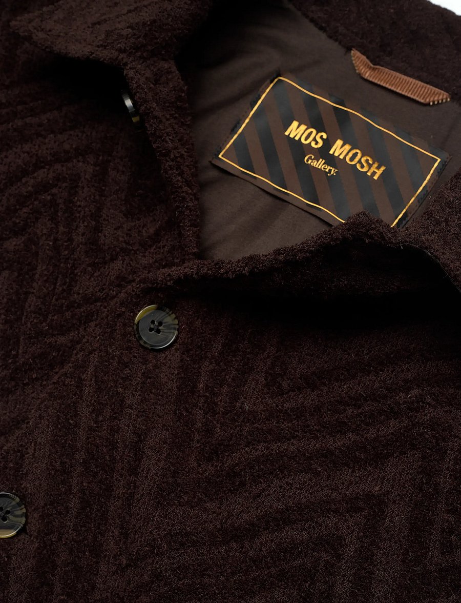 Mos Mosh Gallery - MMGLuis Clair Jacquard Jacket - herbstjacken - chocolate brown - 5