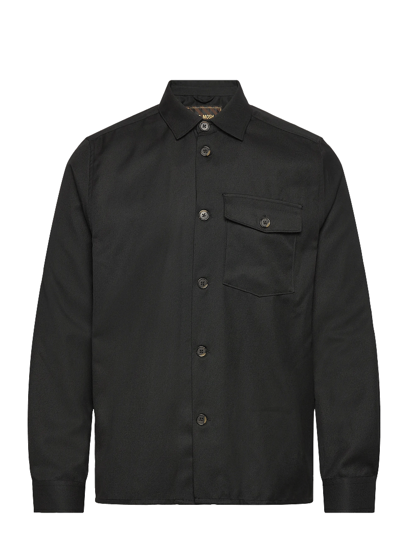 Mos Mosh Gallery - MMGNole Serge Overshirt - shoppa efter tillfälle - black - 0