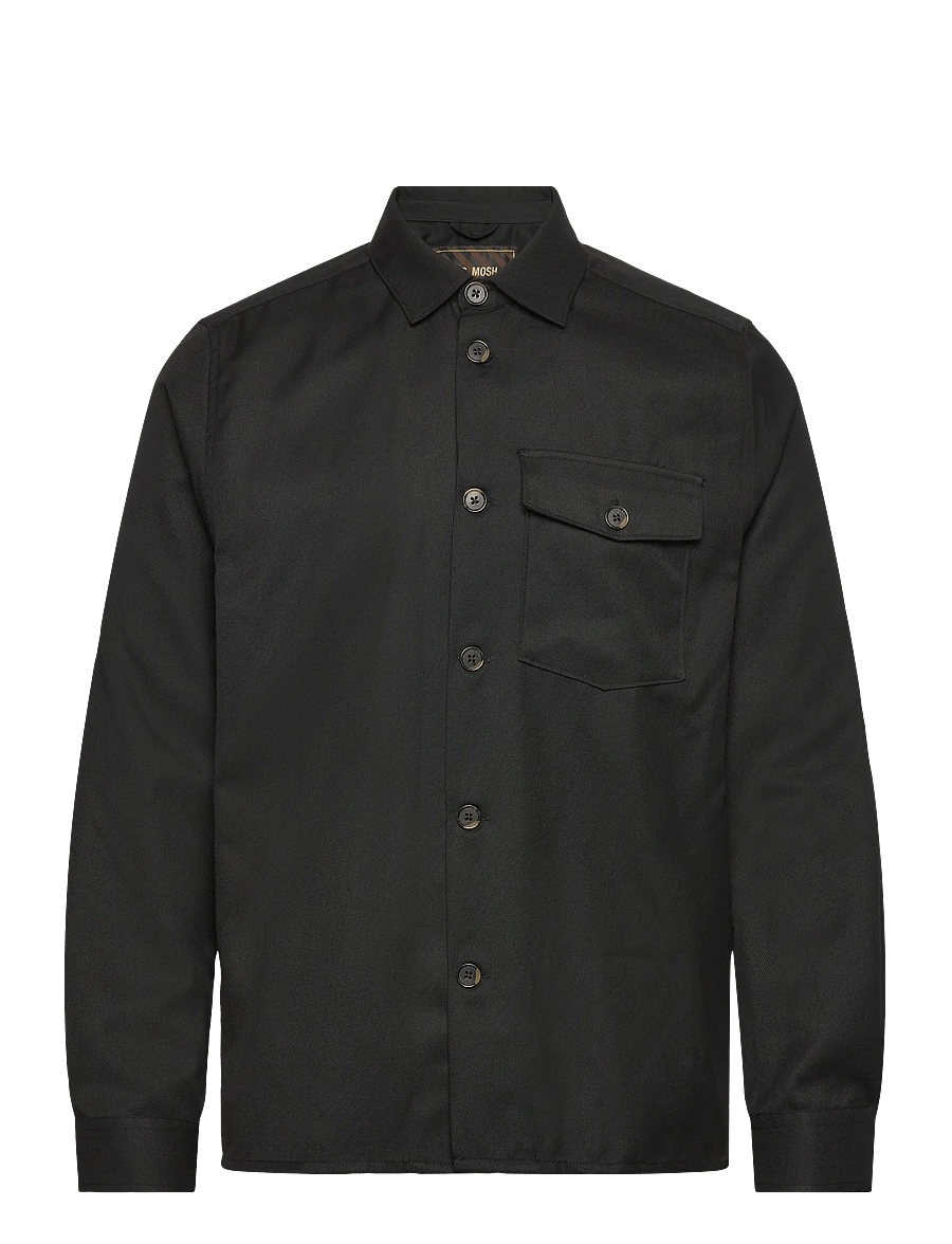 Mos Mosh Gallery - MMGNole Serge Overshirt - iepirkties noteiktam pasākumam - black - 0