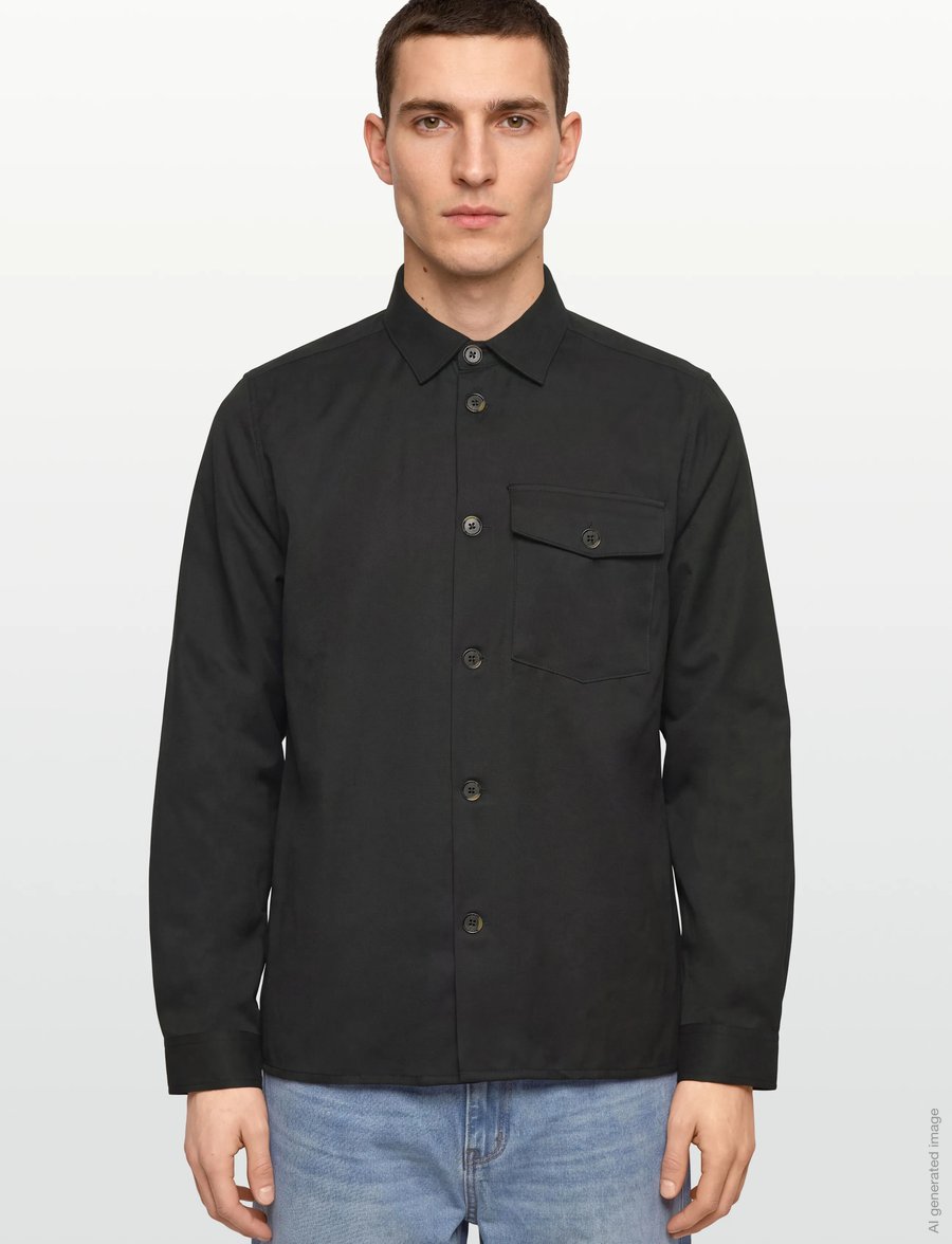 Mos Mosh Gallery - MMGNole Serge Overshirt - Überhemden - black - 3