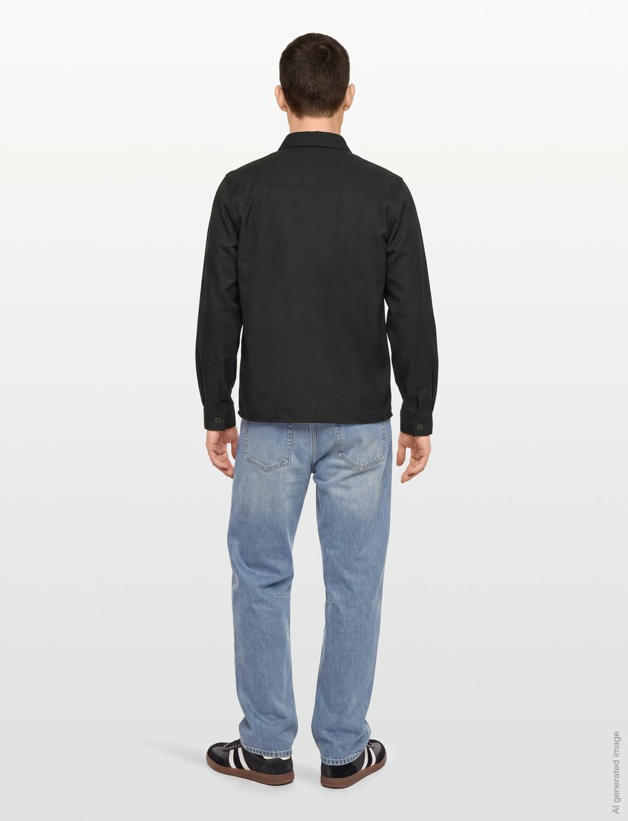 Mos Mosh Gallery - MMGNole Serge Overshirt - Überhemden - black - 4