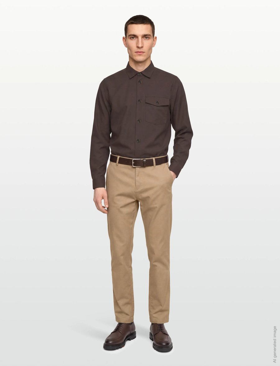 Mos Mosh Gallery - MMGNole Serge Overshirt - Überhemden - chocolate brown - 0