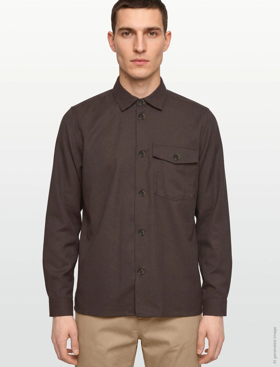 Mos Mosh Gallery - MMGNole Serge Overshirt - Überhemden - chocolate brown - 3
