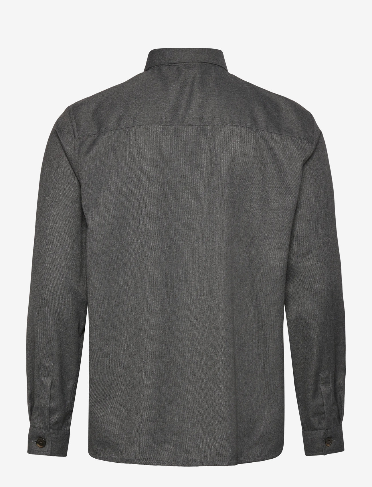 Mos Mosh Gallery - MMGNole Serge Overshirt - nach anlass kaufen - grey melange - 1
