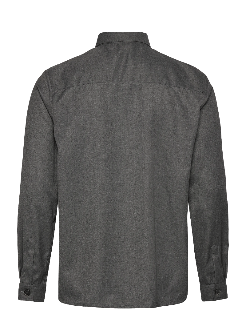 Mos Mosh Gallery - MMGNole Serge Overshirt - nach anlass kaufen - grey melange - 1