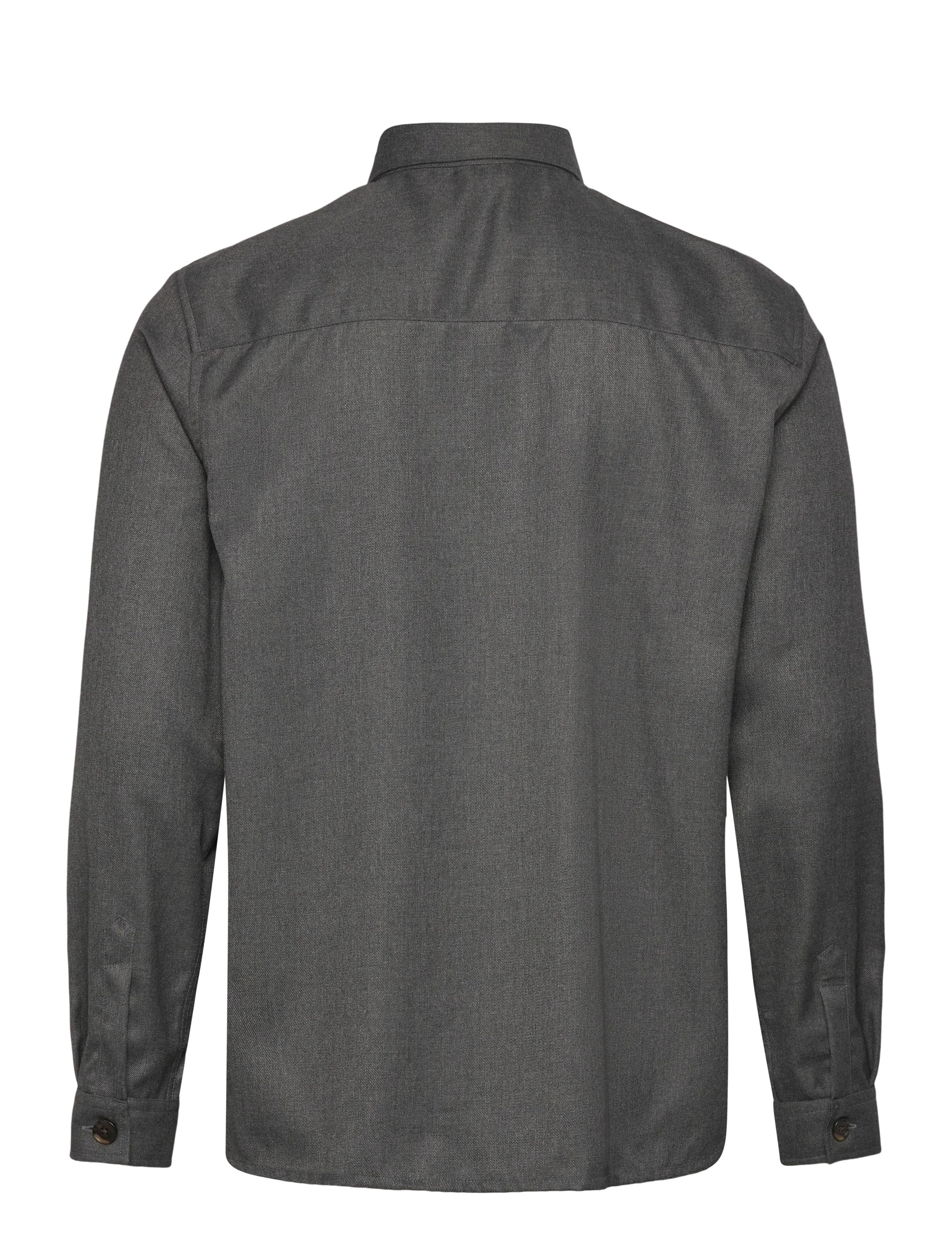 Mos Mosh Gallery - MMGNole Serge Overshirt - nach anlass kaufen - grey melange - 1