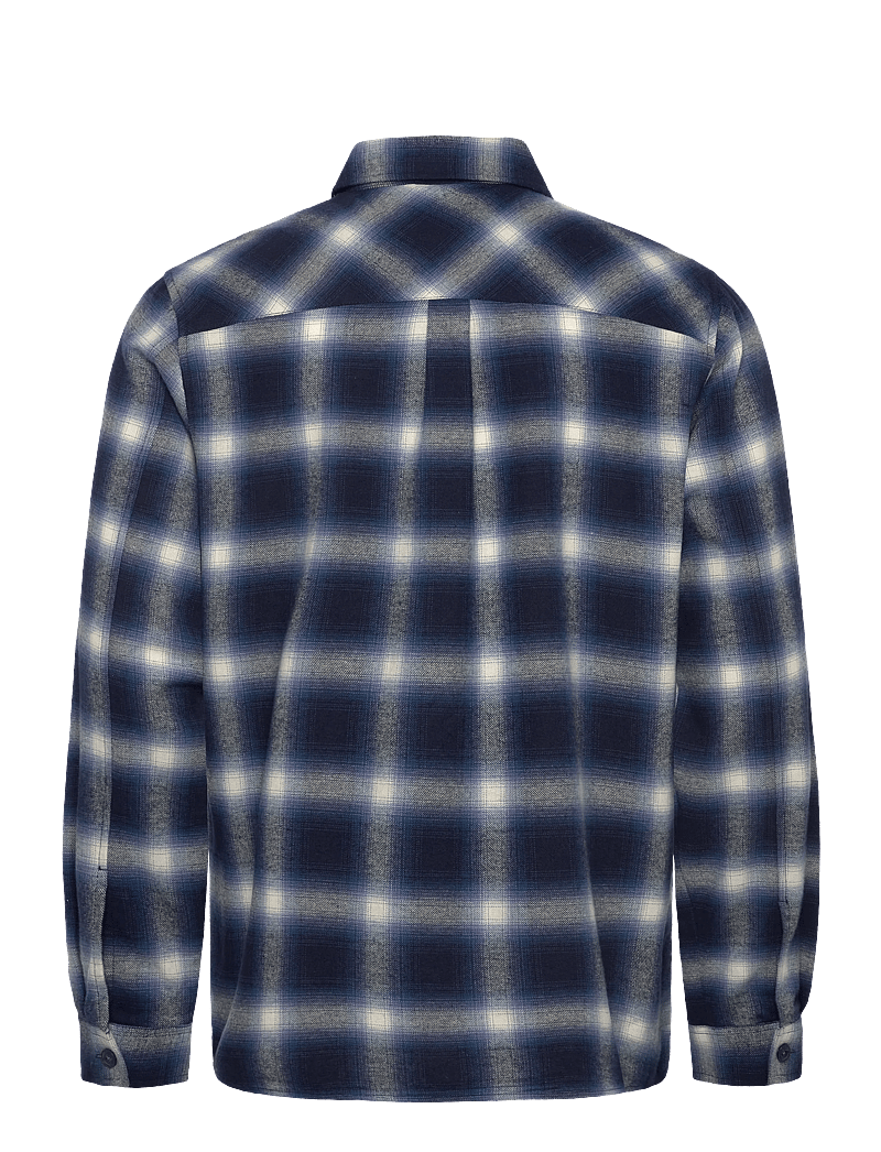 Mos Mosh Gallery - MMGDavid Shadow Overshirt - flanellskjortor - salute navy - 1