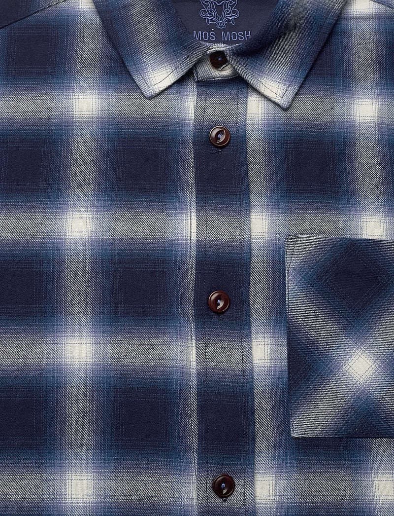Mos Mosh Gallery - MMGDavid Shadow Overshirt - flanellskjortor - salute navy - 2