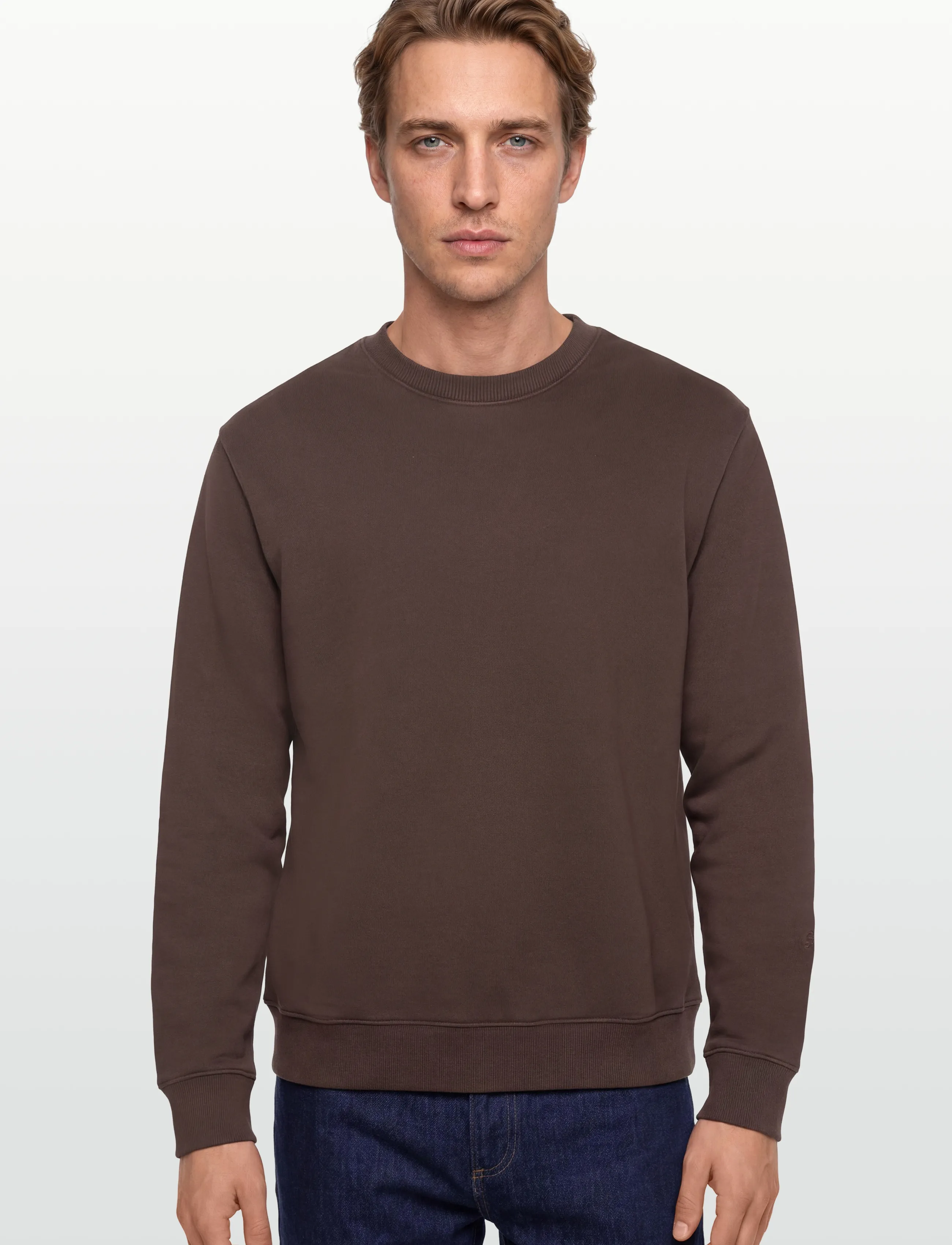 Mos Mosh Gallery - MMGFrench Faded Sweat - sweatshirts - chocolate brown - 3