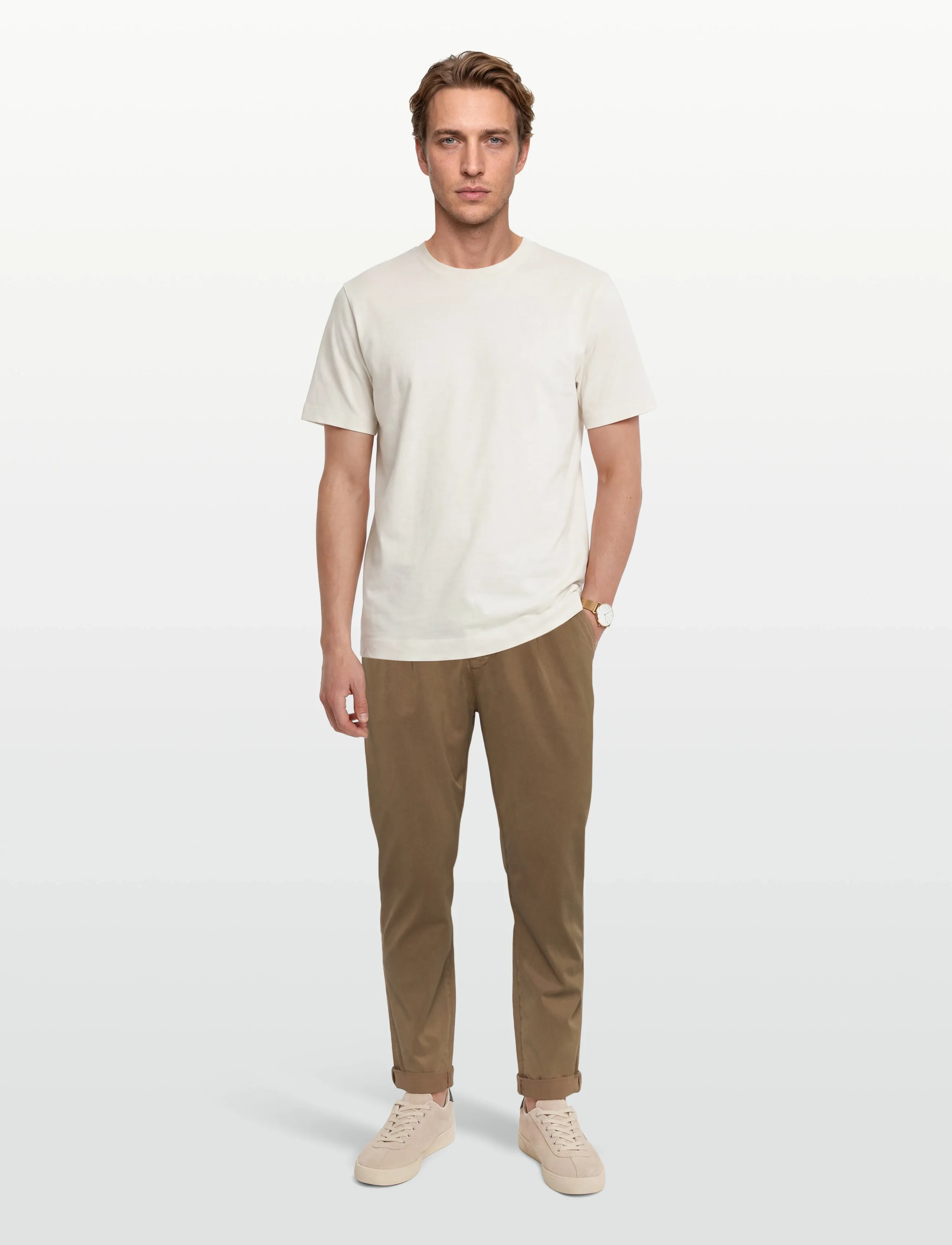 Mos Mosh Gallery Mmgjones All-Day Pant, 33 Long, Brown, Bukser > Afslappet, Herre