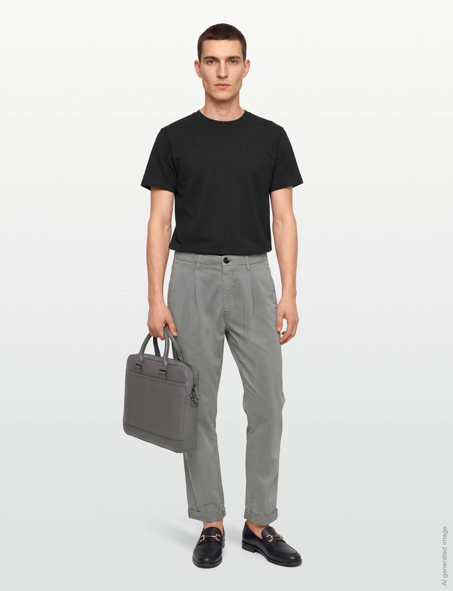 Mos Mosh Gallery - MMGJones All-Day Pant - casual bukser - monument - 0