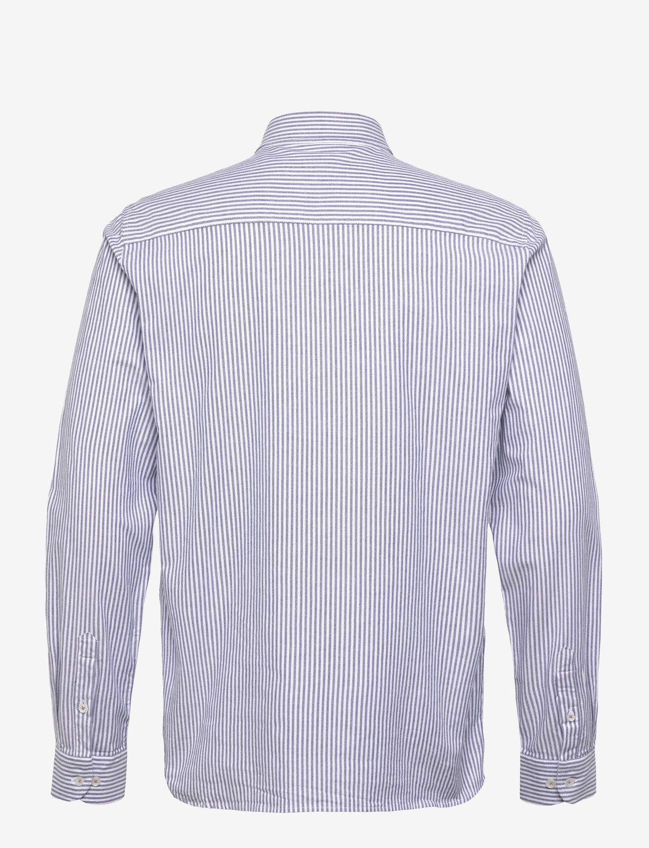 Mos Mosh Gallery - MMGMarco Oxford Stripe Shirt - striped shirts - light blue - 1
