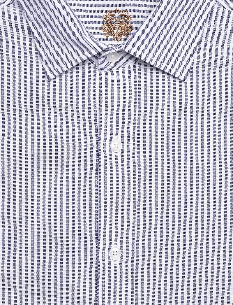 Mos Mosh Gallery - MMGMarco Oxford Stripe Shirt - striped shirts - light blue - 2