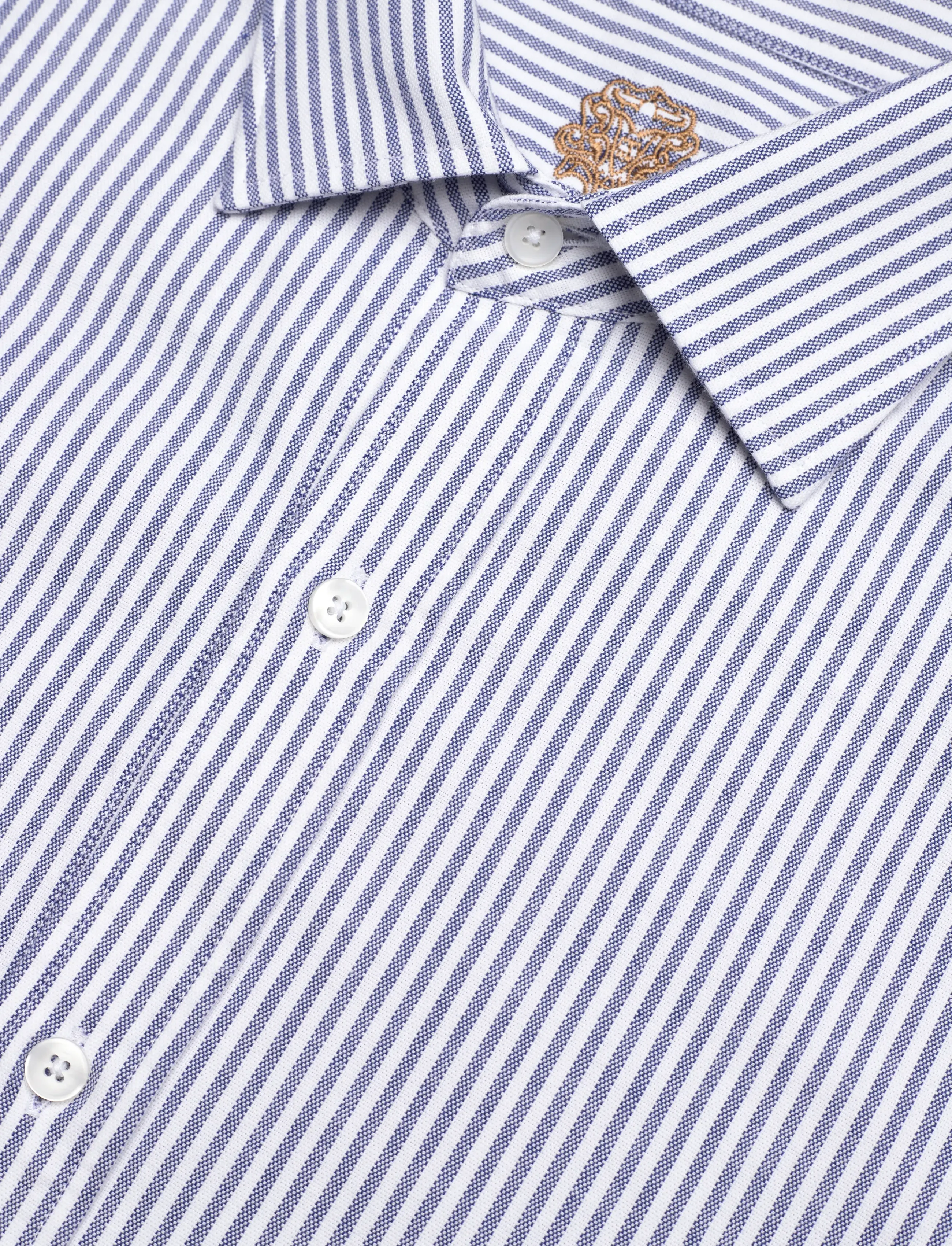 Mos Mosh Gallery - MMGMarco Oxford Stripe Shirt - oxford skjorter - light blue - 3