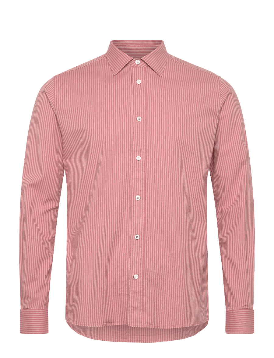 Mos Mosh Gallery - MMGMarco Oxford Stripe Shirt - randiga skjortor - rosedawn - 1