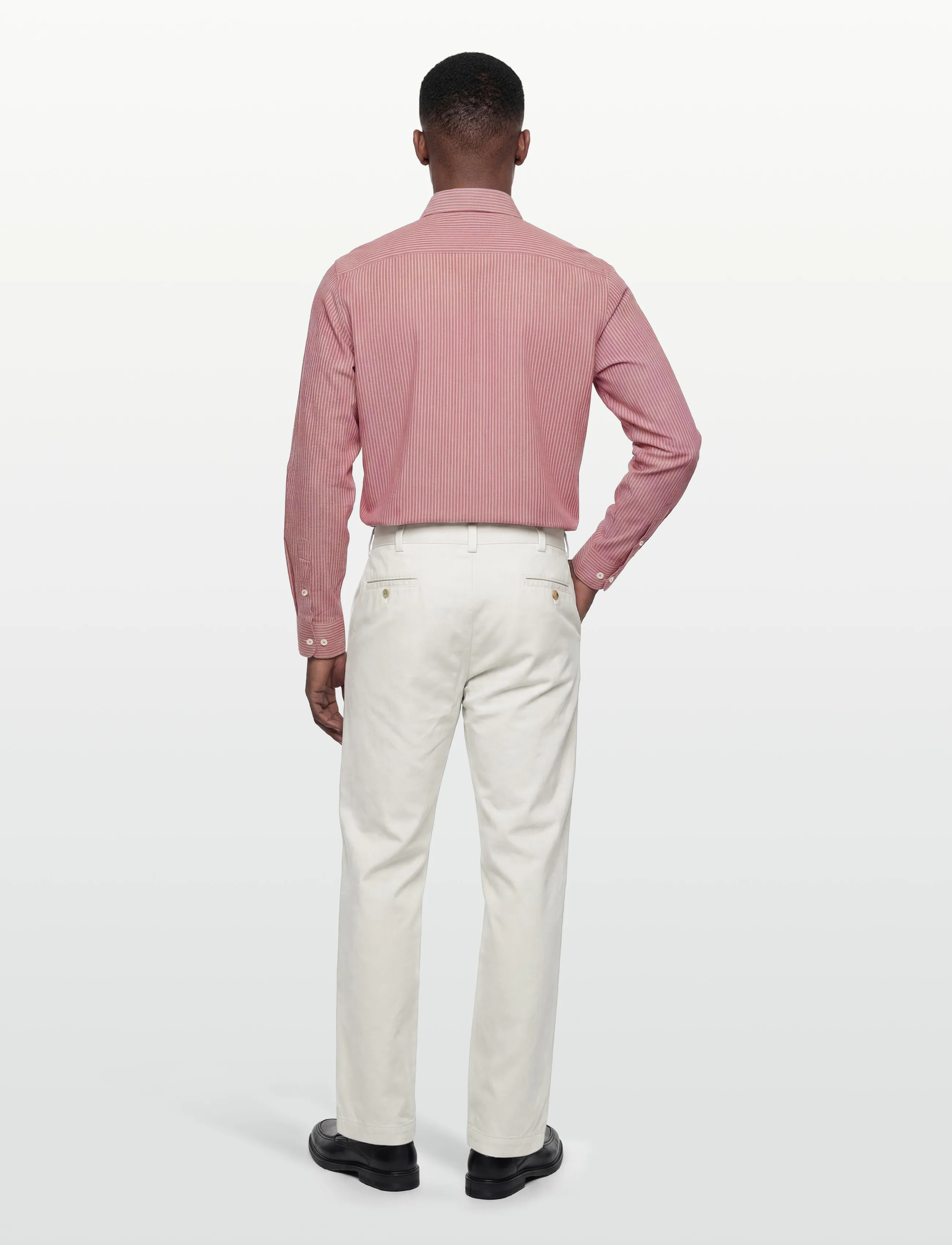 Mos Mosh Gallery - MMGMarco Oxford Stripe Shirt - röndóttar skyrtur - rosedawn - 4
