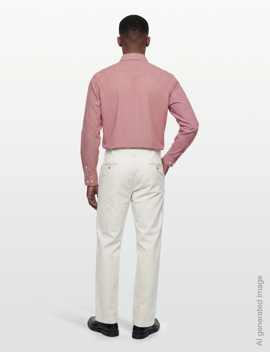 Mos Mosh Gallery - MMGMarco Oxford Stripe Shirt - randiga skjortor - rosedawn - 4