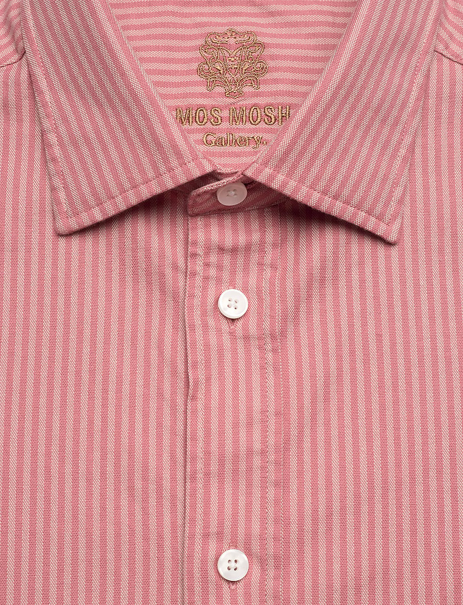 Mos Mosh Gallery - MMGMarco Oxford Stripe Shirt - randiga skjortor - rosedawn - 5