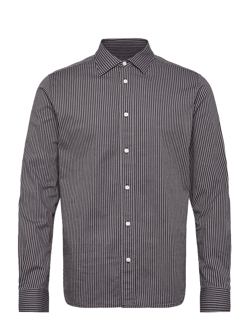 Mos Mosh Gallery - MMGMarco Oxford Stripe Shirt - gestreifte hemden - salute navy - 0