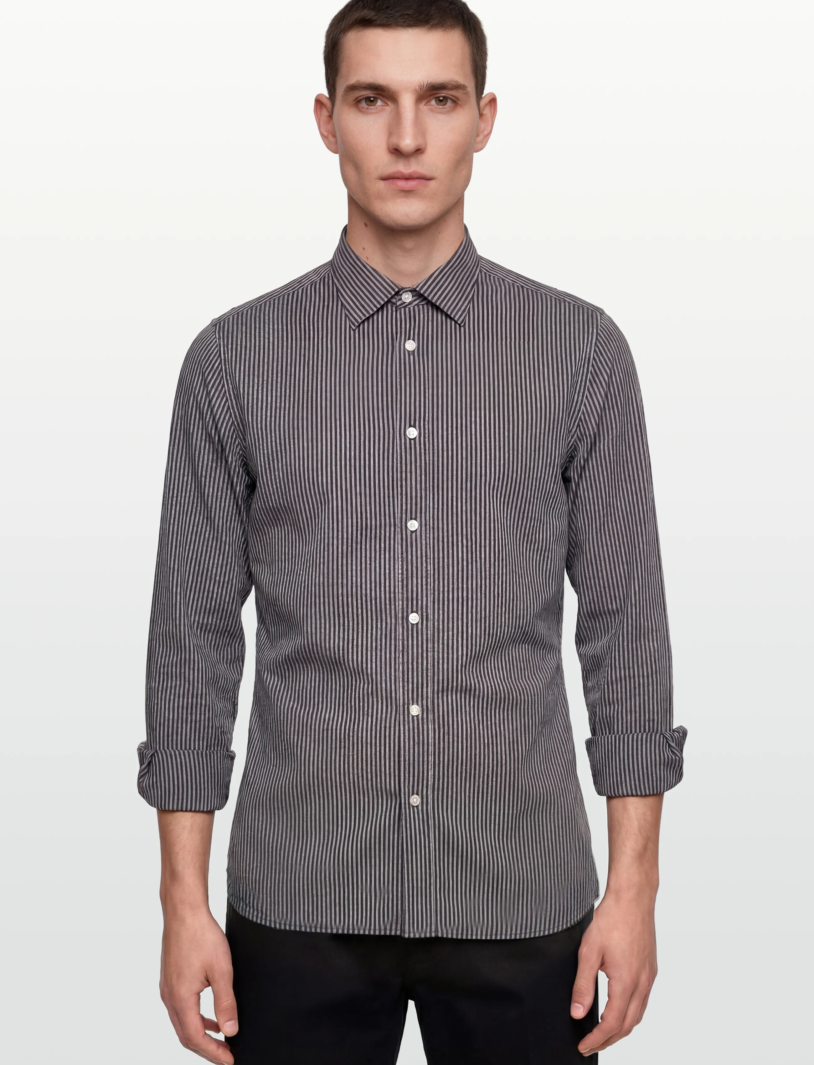 Mos Mosh Gallery - MMGMarco Oxford Stripe Shirt - stribede skjorter - salute navy - 3