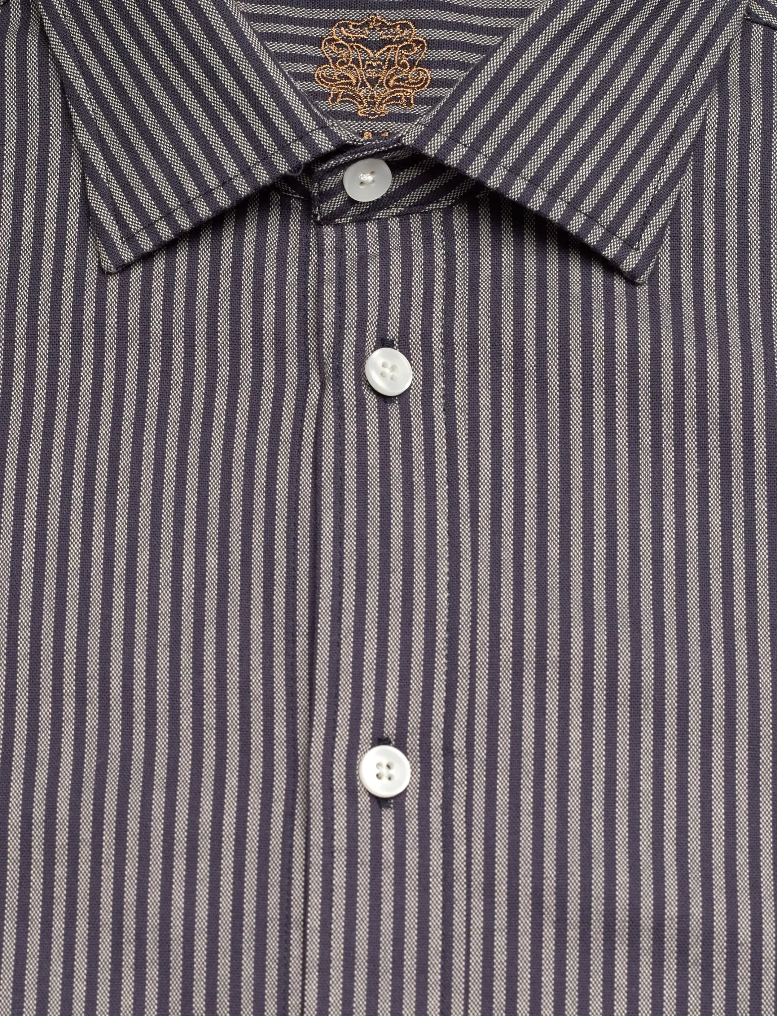 Mos Mosh Gallery - MMGMarco Oxford Stripe Shirt - stribede skjorter - salute navy - 5
