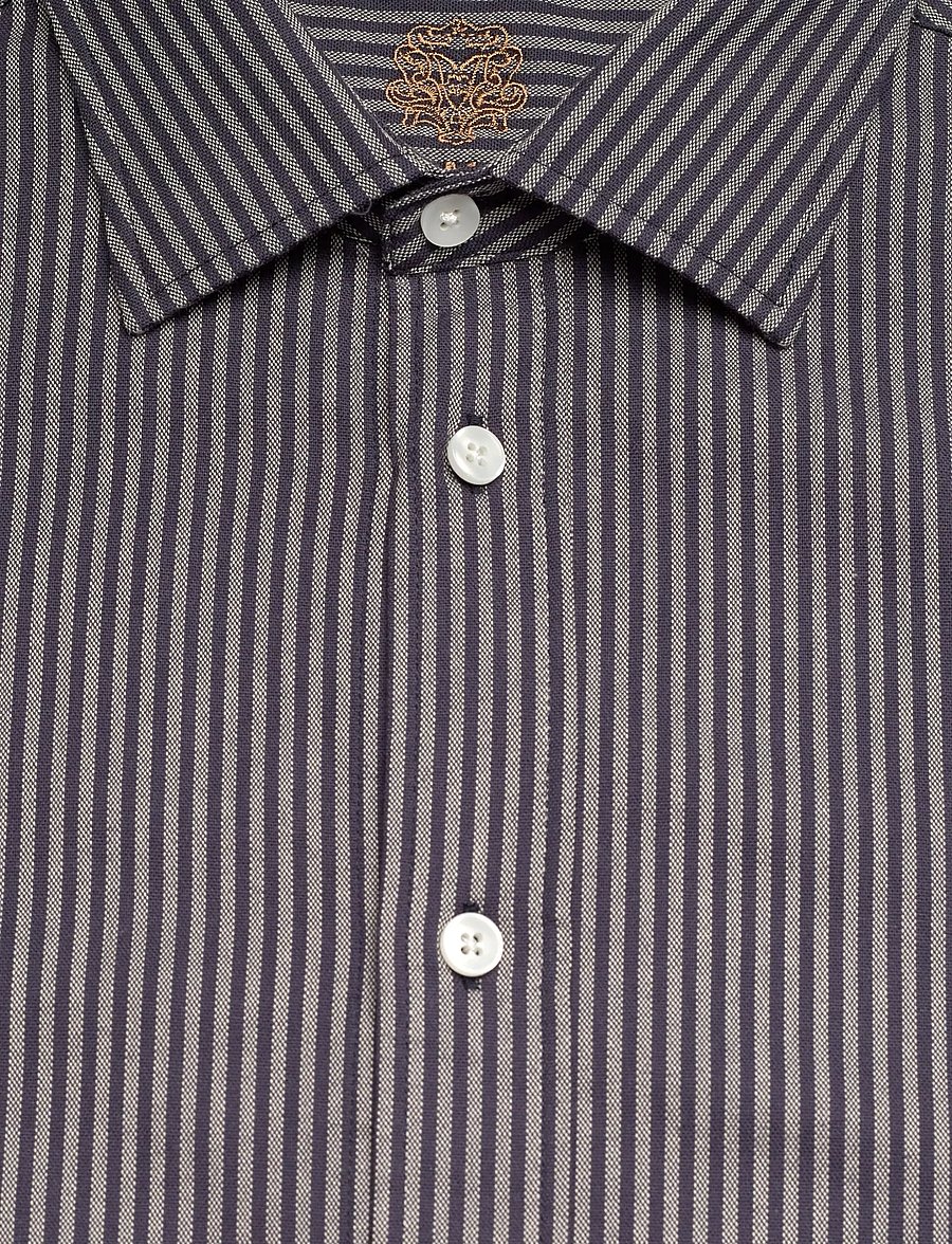 Mos Mosh Gallery - MMGMarco Oxford Stripe Shirt - stribede skjorter - salute navy - 5