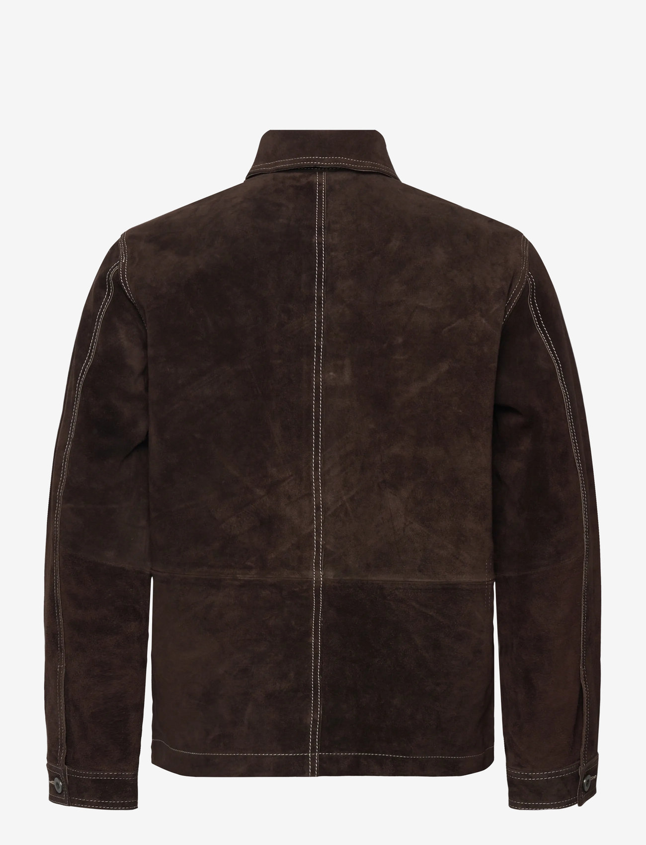 Mos Mosh Gallery - MMGJule Heavy-Suede Jacket - sügisjakid - chocolate brown - 1