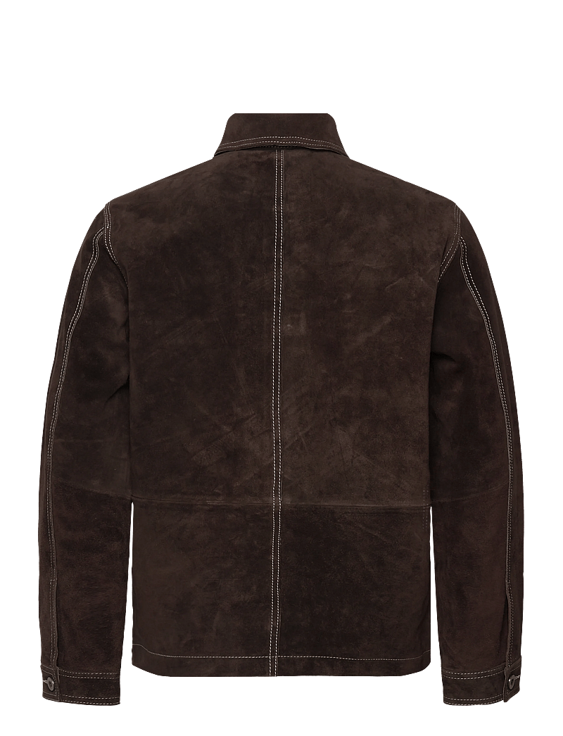 Mos Mosh Gallery - MMGJule Heavy-Suede Jacket - sügisjakid - chocolate brown - 1