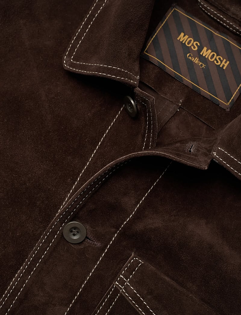Mos Mosh Gallery - MMGJule Heavy-Suede Jacket - sügisjakid - chocolate brown - 2