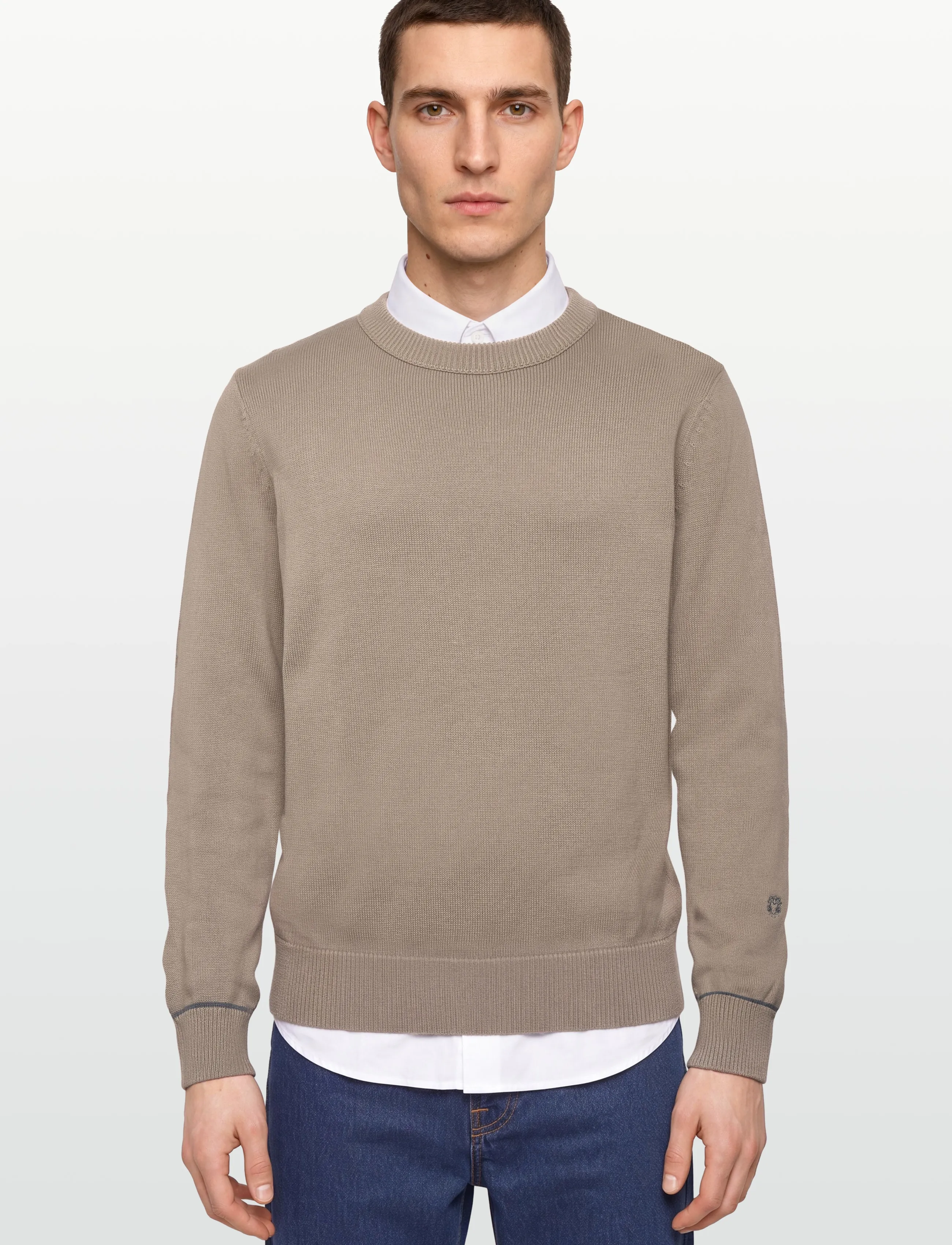 Mos Mosh Gallery - MMGBarella Crew Knit - rundhalsad - aluminum - 3