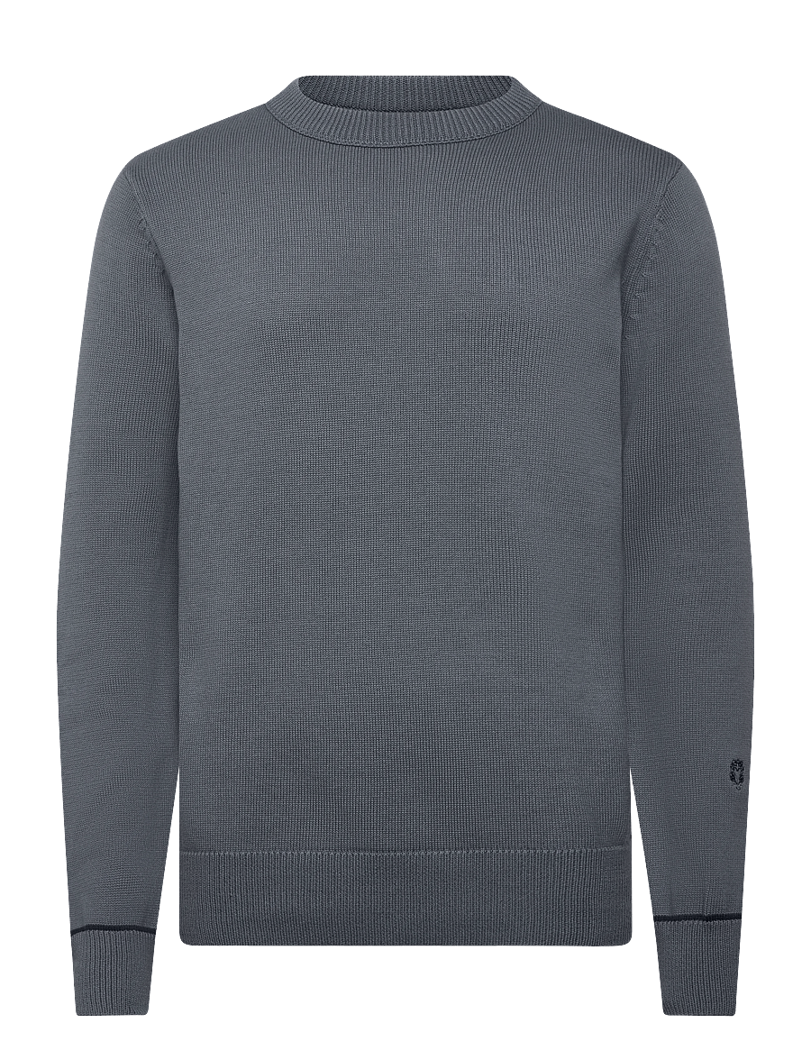 Mos Mosh Gallery - MMGBarella Crew Knit - rundhalsad - flint stone - 0