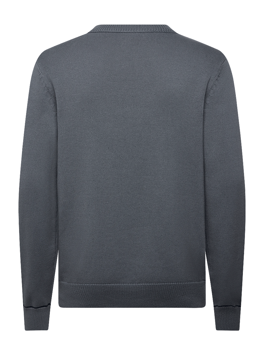 Mos Mosh Gallery - MMGBarella Crew Knit - rundhalsad - flint stone - 1
