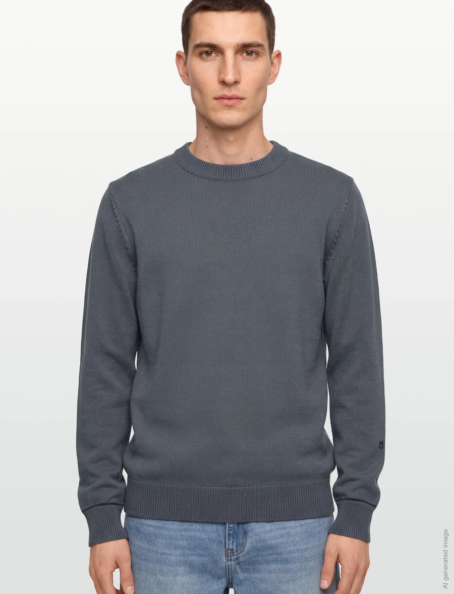 Mos Mosh Gallery - MMGBarella Crew Knit - rundhals - flint stone - 3