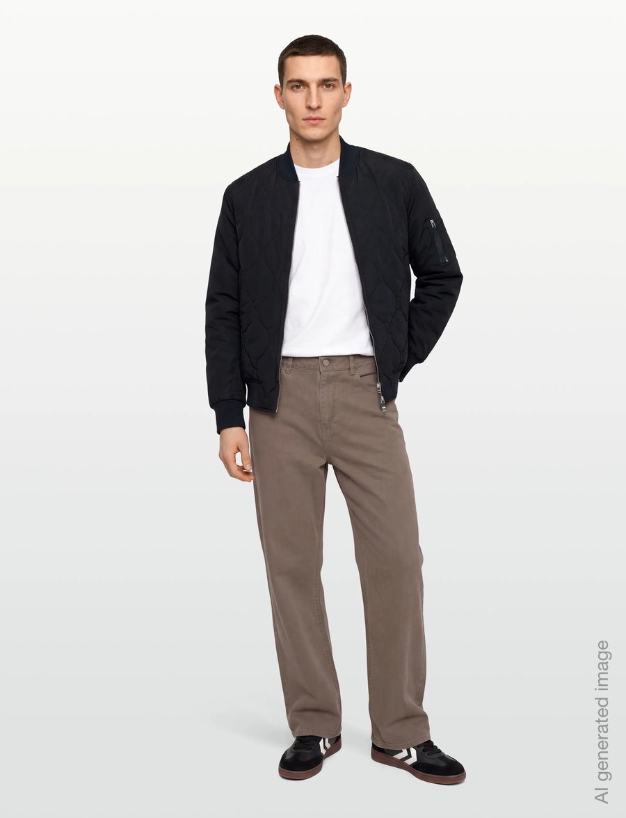 Mos Mosh Gallery - MMGFred Bomber Jacket - fall jackets - navy - 0