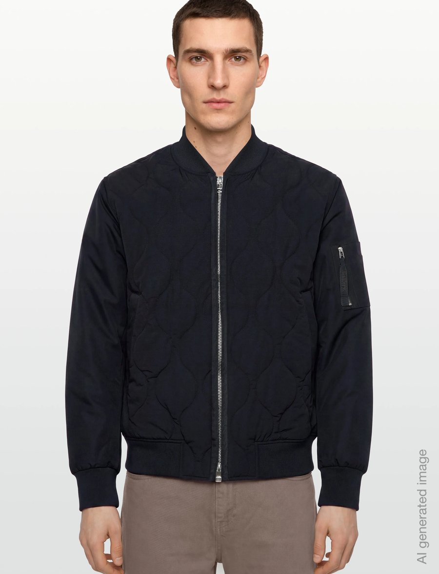 Mos Mosh Gallery - MMGFred Bomber Jacket - fall jackets - navy - 4