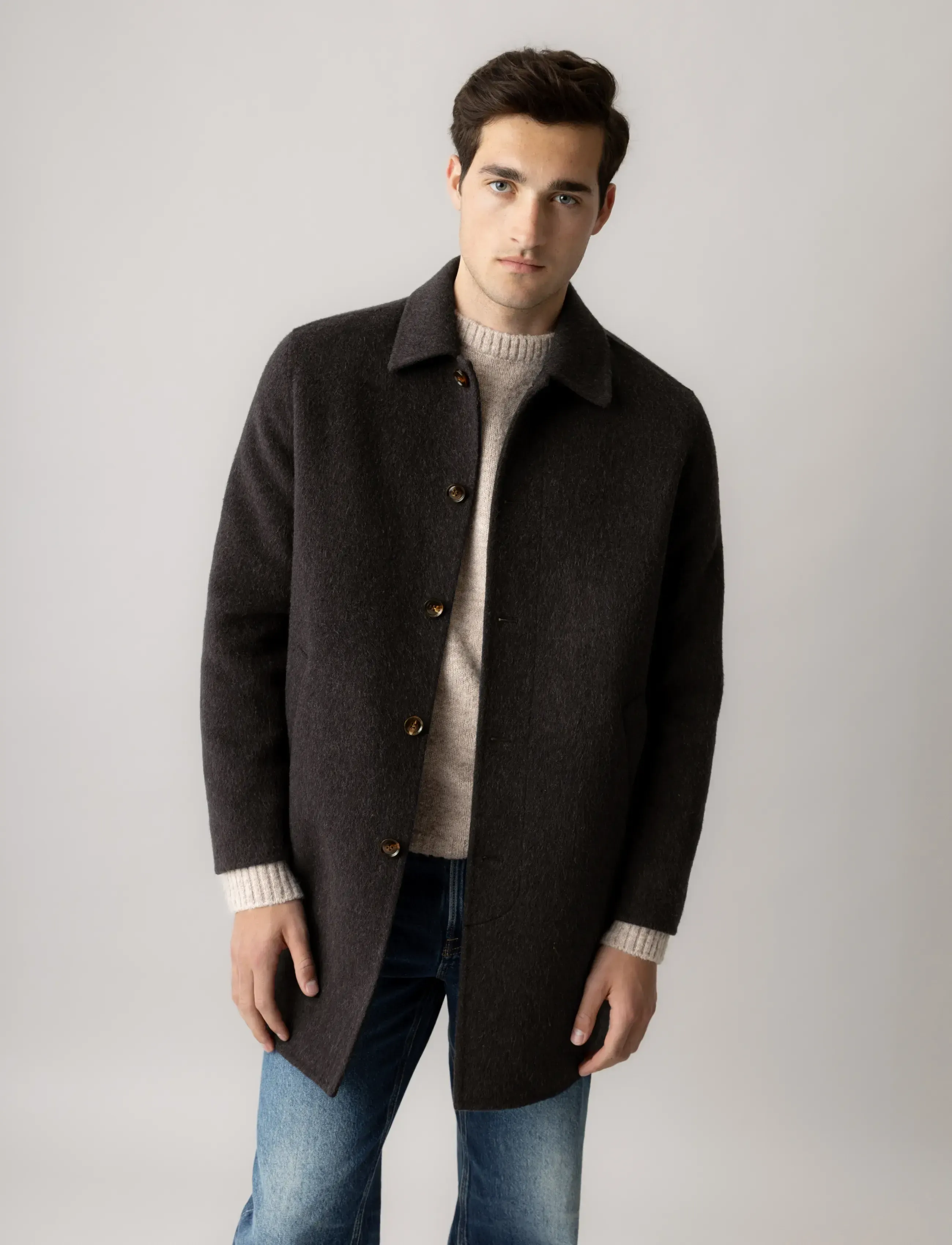 Mos Mosh Gallery MMGBarkley Wool Coat - Jacken & Mäntel - DELICIOSO / brown