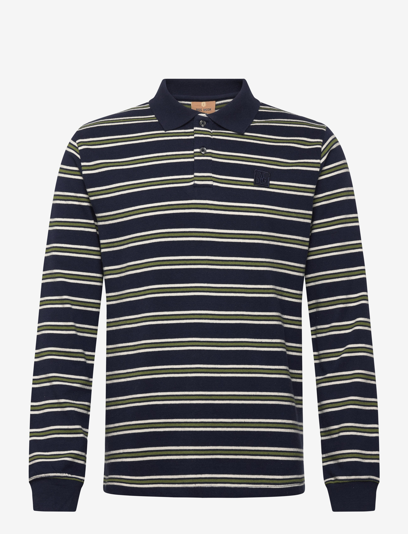 Mos Mosh Gallery - MMGHappe LS Polo Tee - langærmede poloer - total eclipse - 0