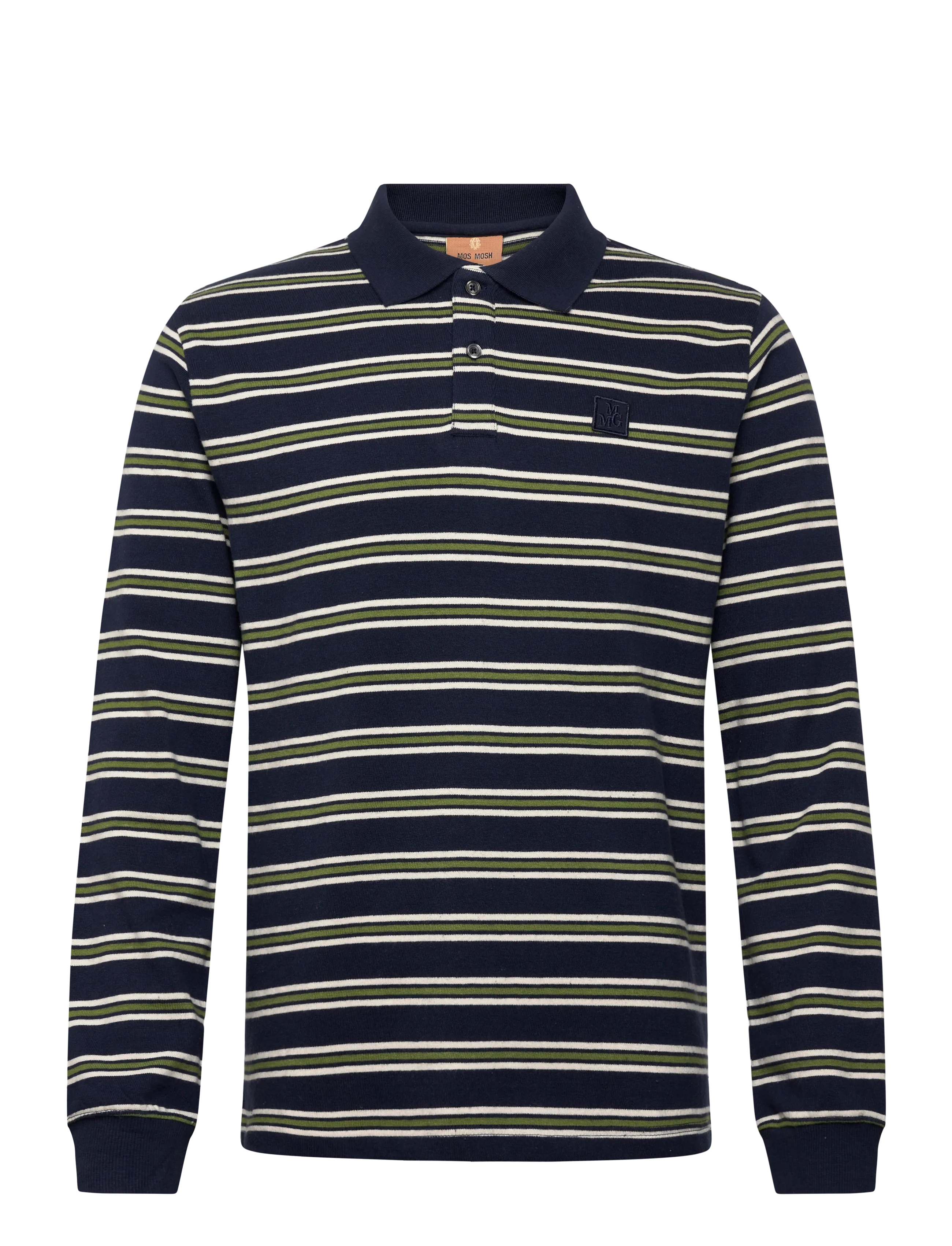 Mos Mosh Gallery MMGHappe LS Polo Tee - Poloer - TOTAL ECLIPSE / navy