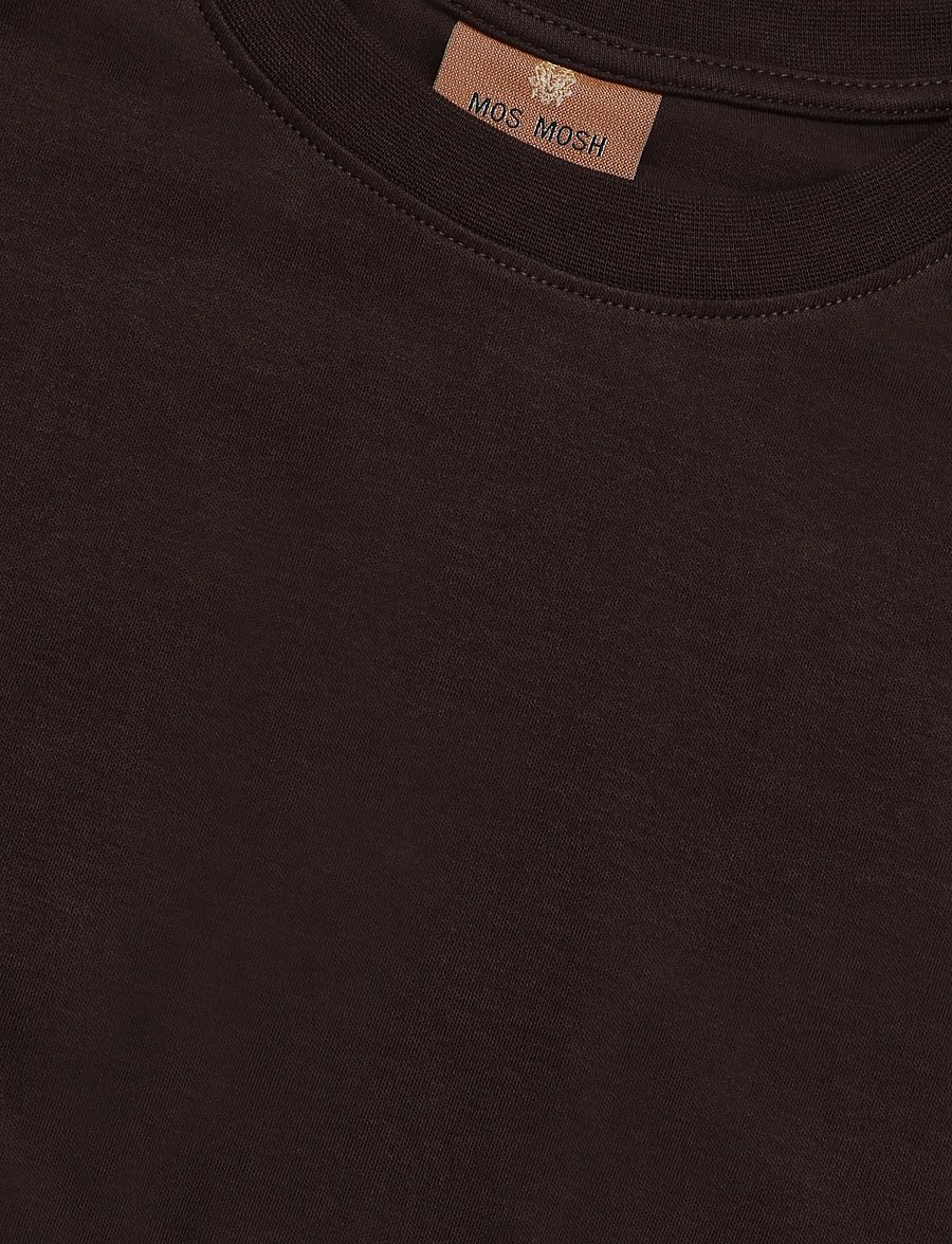 Mos Mosh Gallery - MMGDarren SS Tee - short-sleeved t-shirts - black coffee - 2