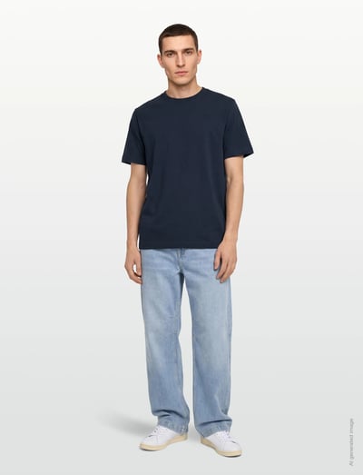 Mos Mosh Gallery MMGDarren SS Tee - Short-sleeved t-shirts - ESTATE BLUE / navy