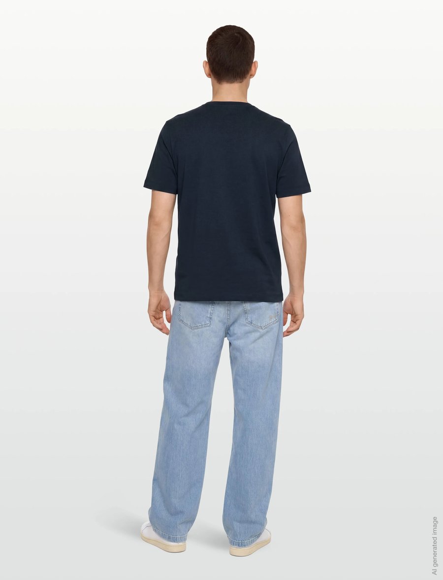 Mos Mosh Gallery - MMGDarren SS Tee - kortærmede t-shirts - estate blue - 4