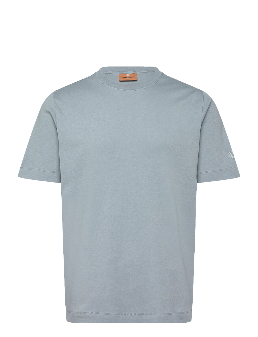 Mos Mosh Gallery - MMGDarren SS Tee - kortärmade t-shirts - flint stone - 1
